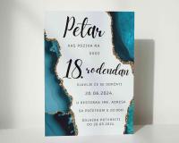 POZIVNICA ZA PUNOLETSTVO SA BELOM KOVERTOM30,00 RSDCena stampe je 1200rsd bez obzira na kolicinu